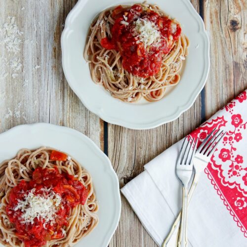Wheat Spaghetti Tomato Sauce