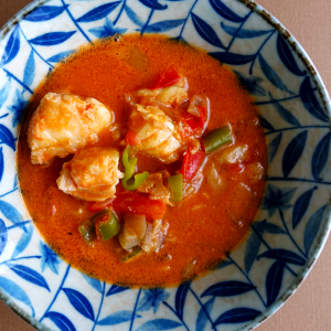 Thai Fish Soup with Coconut Milk and Tomato. This dish embodies the essence of Thai cooking with its harmonious blend of creamy coconut milk, tangy tomatoes, fish