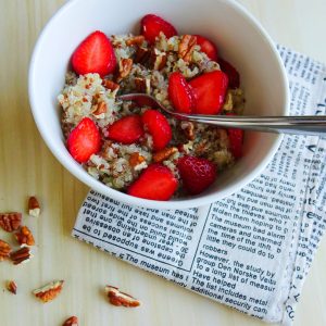 Strawberry Quinoa Breakfast Bowl